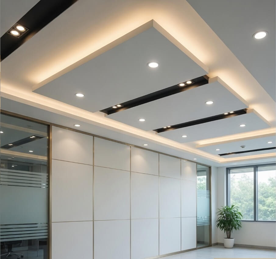 False Ceiling & Light Partition Installation